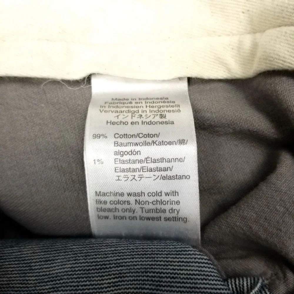 J.Crew 484 Broken In Slim-Fit Washed Gray Chino Pants Minimal Casual Trousers
